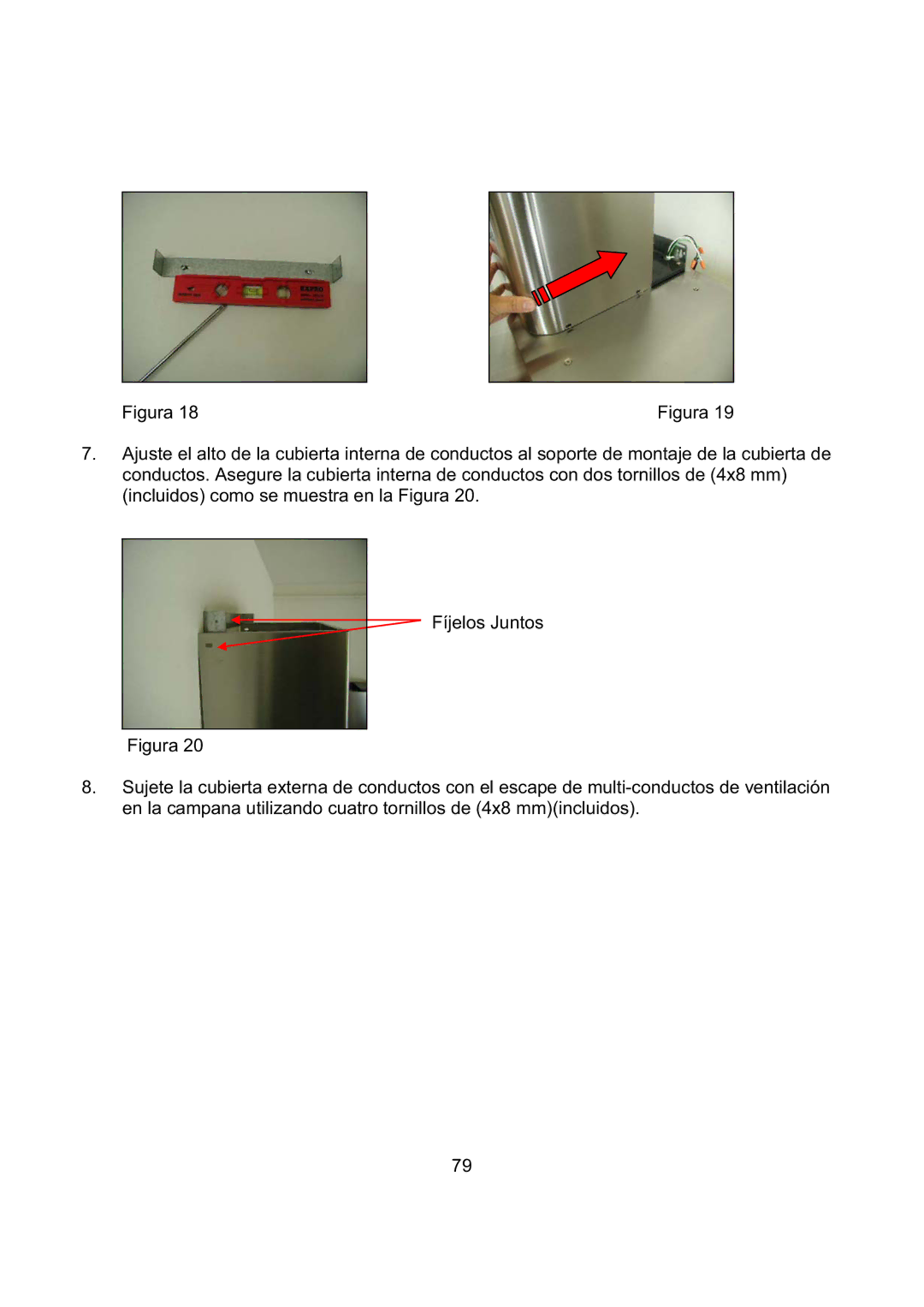 Kobe Range Hoods CH2748SQB, CH2730SQB, CH2736SQB, CH2742SQB installation instructions Figura 