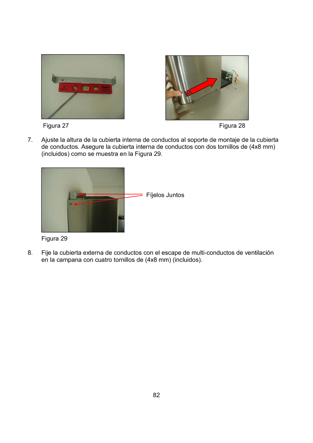 Kobe Range Hoods CH2730SQB, CH2748SQB, CH2736SQB, CH2742SQB installation instructions Figura 