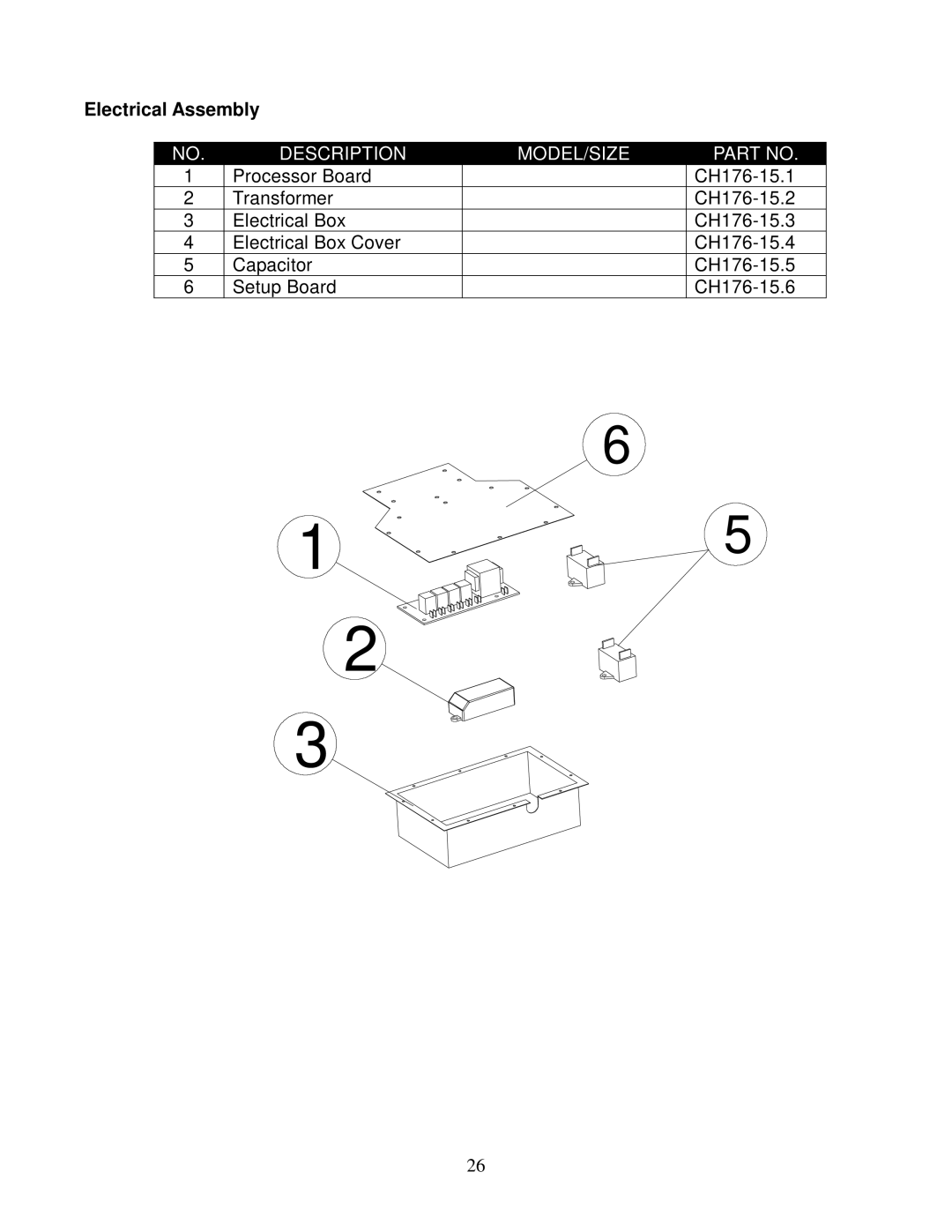 Kobe Range Hoods CH7642SQB, CH7648SQB, CH7636SQB, CH7630SQB installation instructions Electrical Assembly 