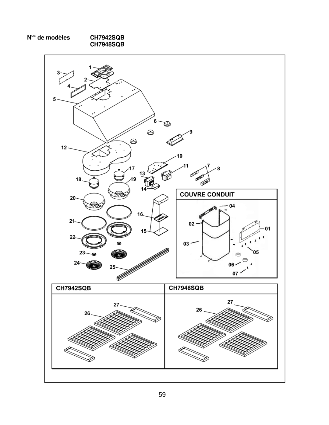 Kobe Range Hoods CH7942SQB, CH7936SQB, CH7948SQB, CH7930SQB installation instructions 