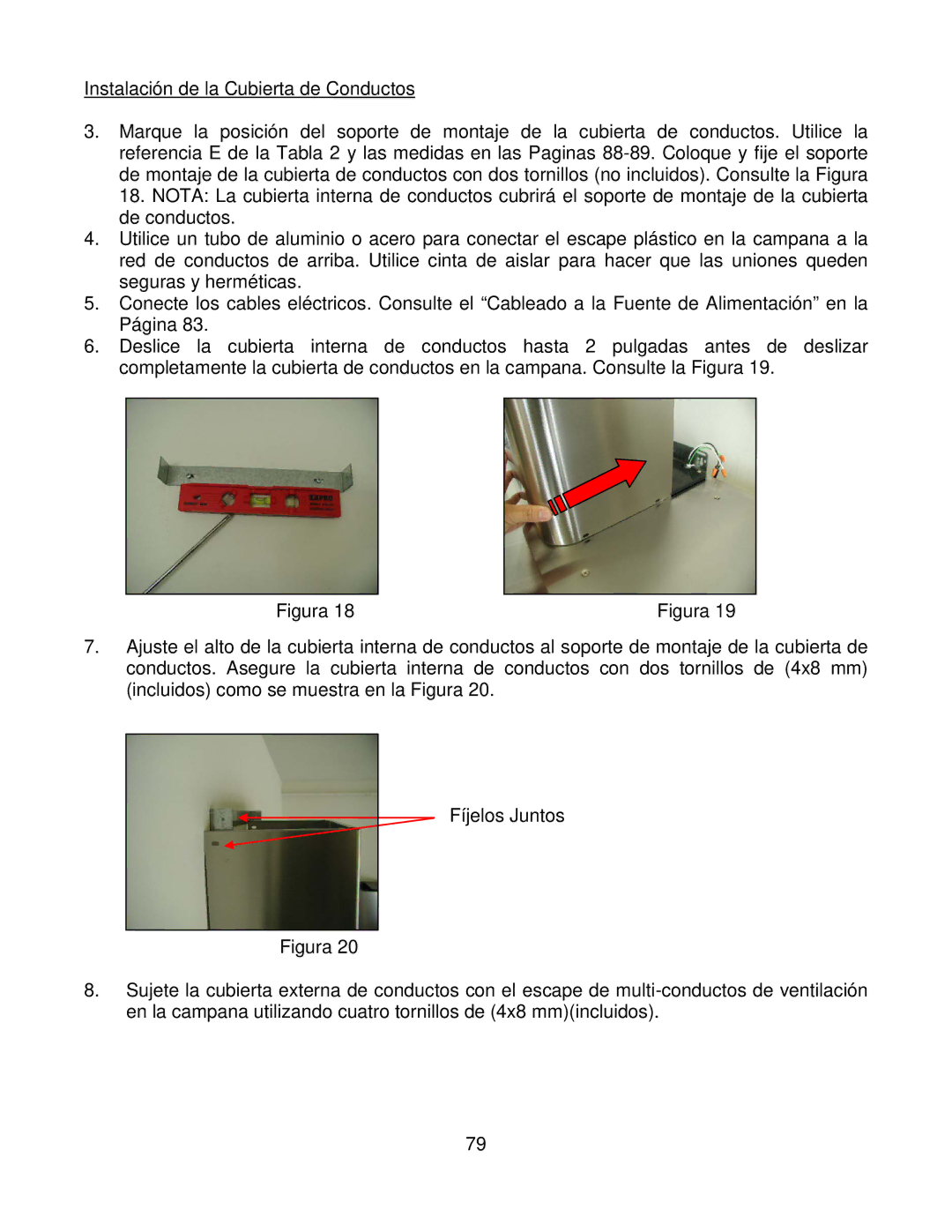 Kobe Range Hoods CH7942SQB, CH7936SQB, CH7948SQB, CH7930SQB installation instructions Figura 