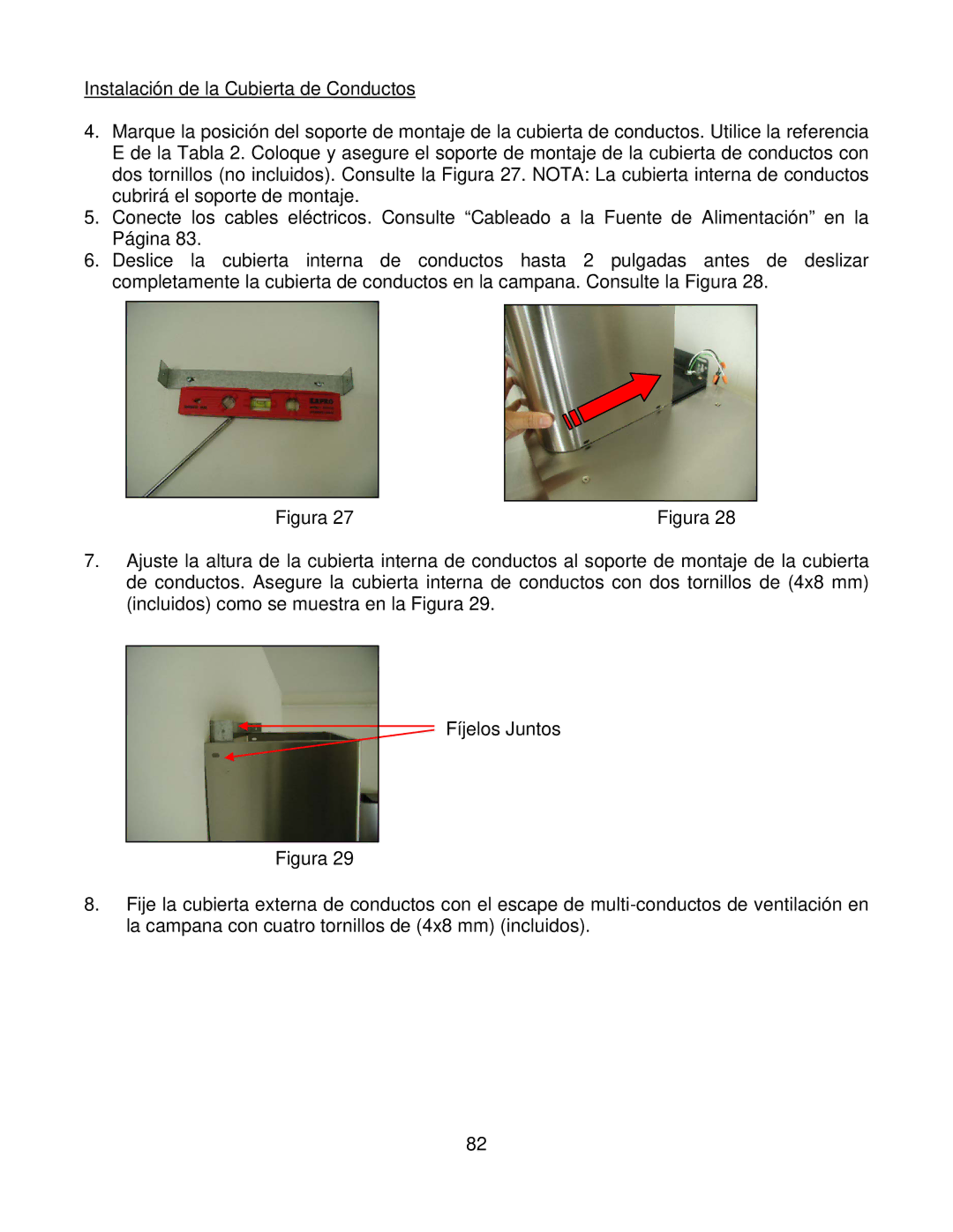 Kobe Range Hoods CH7936SQB, CH7942SQB, CH7948SQB, CH7930SQB installation instructions Figura 