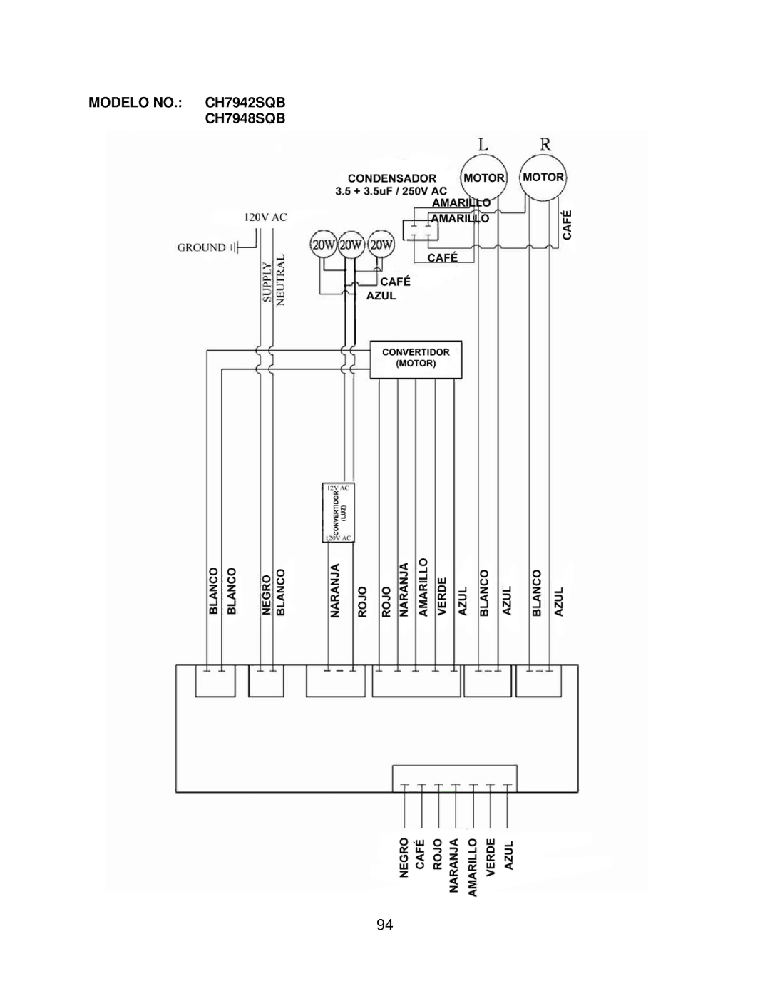 Kobe Range Hoods CH7936SQB, CH7930SQB installation instructions Modelo NO. CH7942SQB CH7948SQB 