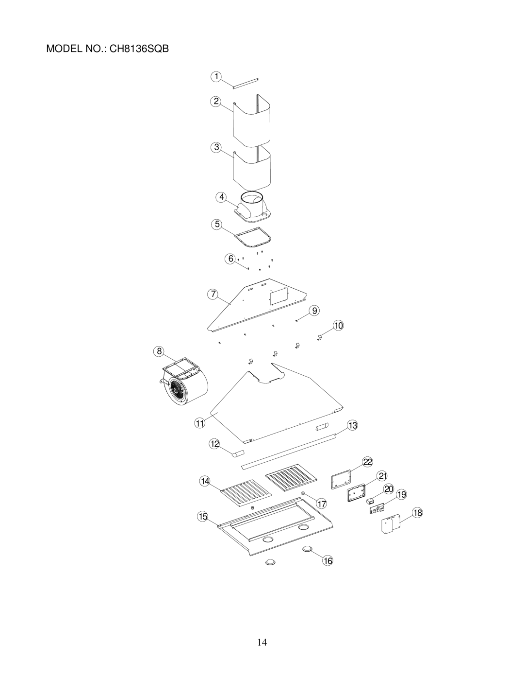 Kobe Range Hoods installation instructions Model NO. CH8136SQB 