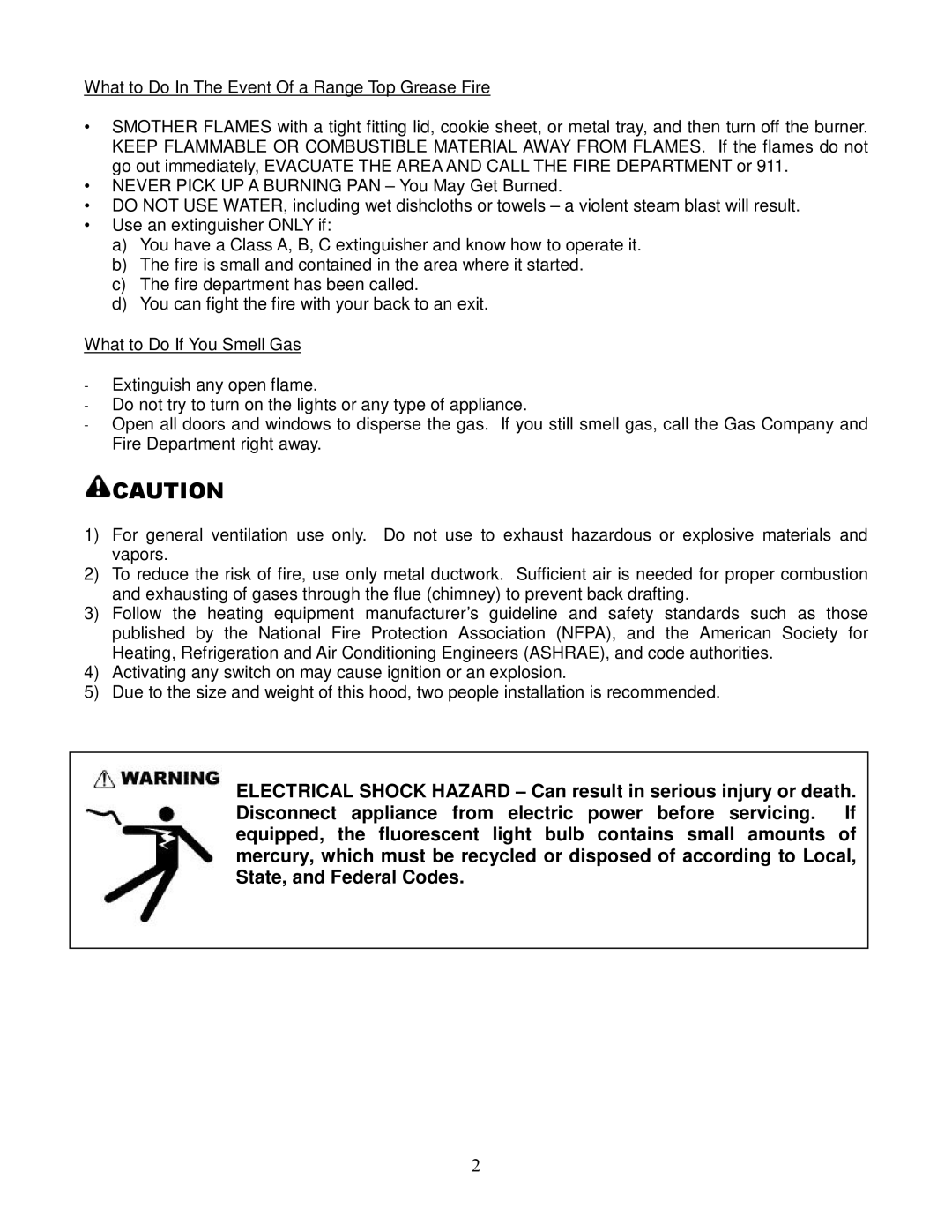 Kobe Range Hoods IN-026 SERIES installation instructions 