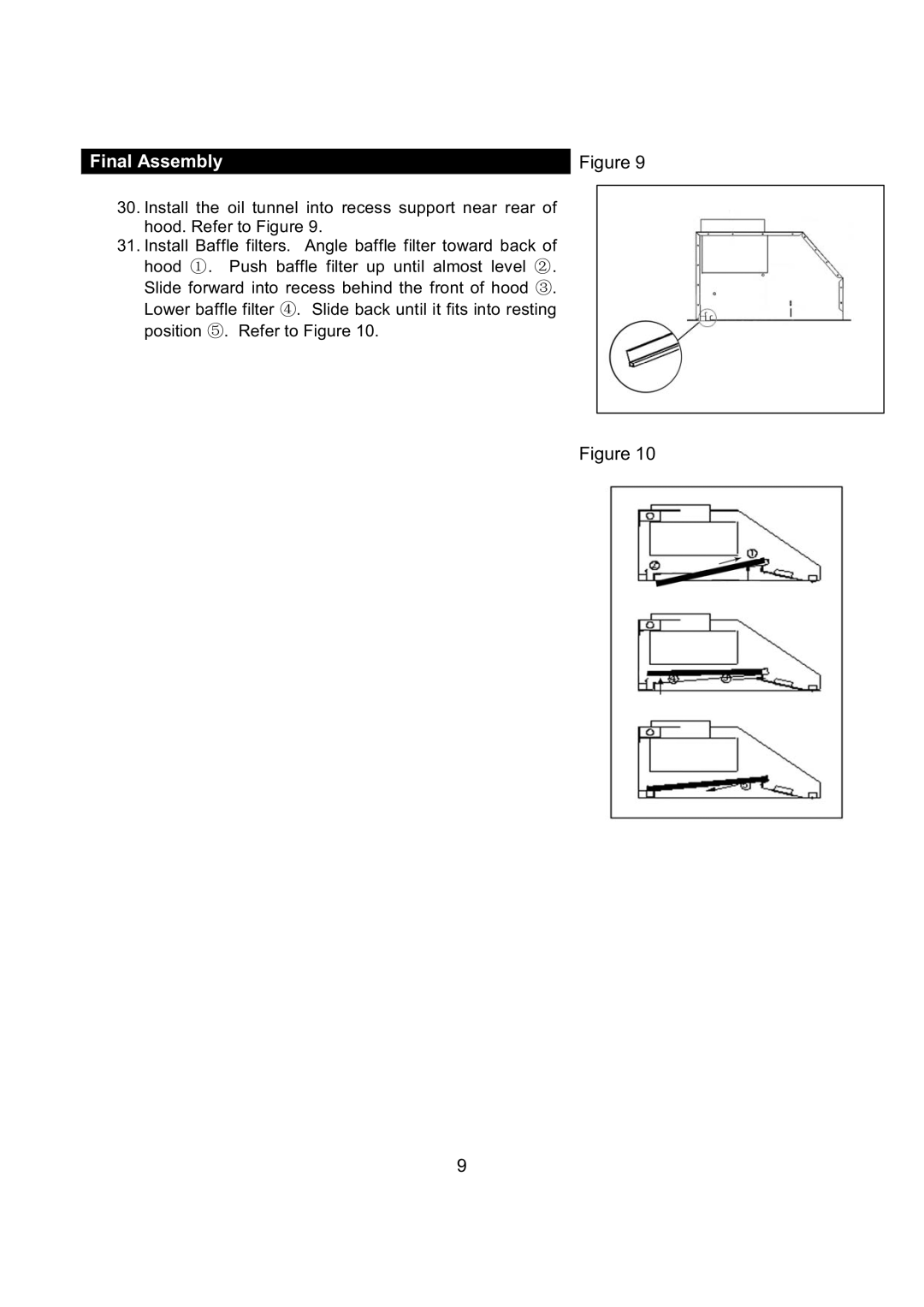 Kobe Range Hoods IN2636SQB-1 installation instructions Final Assembly 