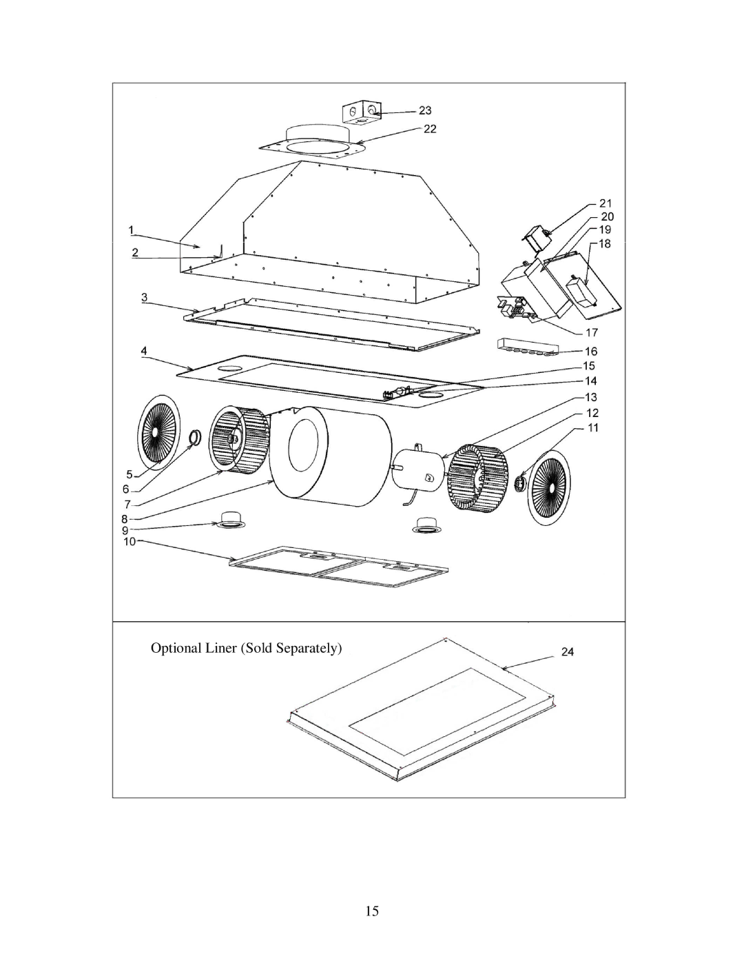 Kobe Range Hoods IN2730SF installation instructions Optional Liner Sold Separately 