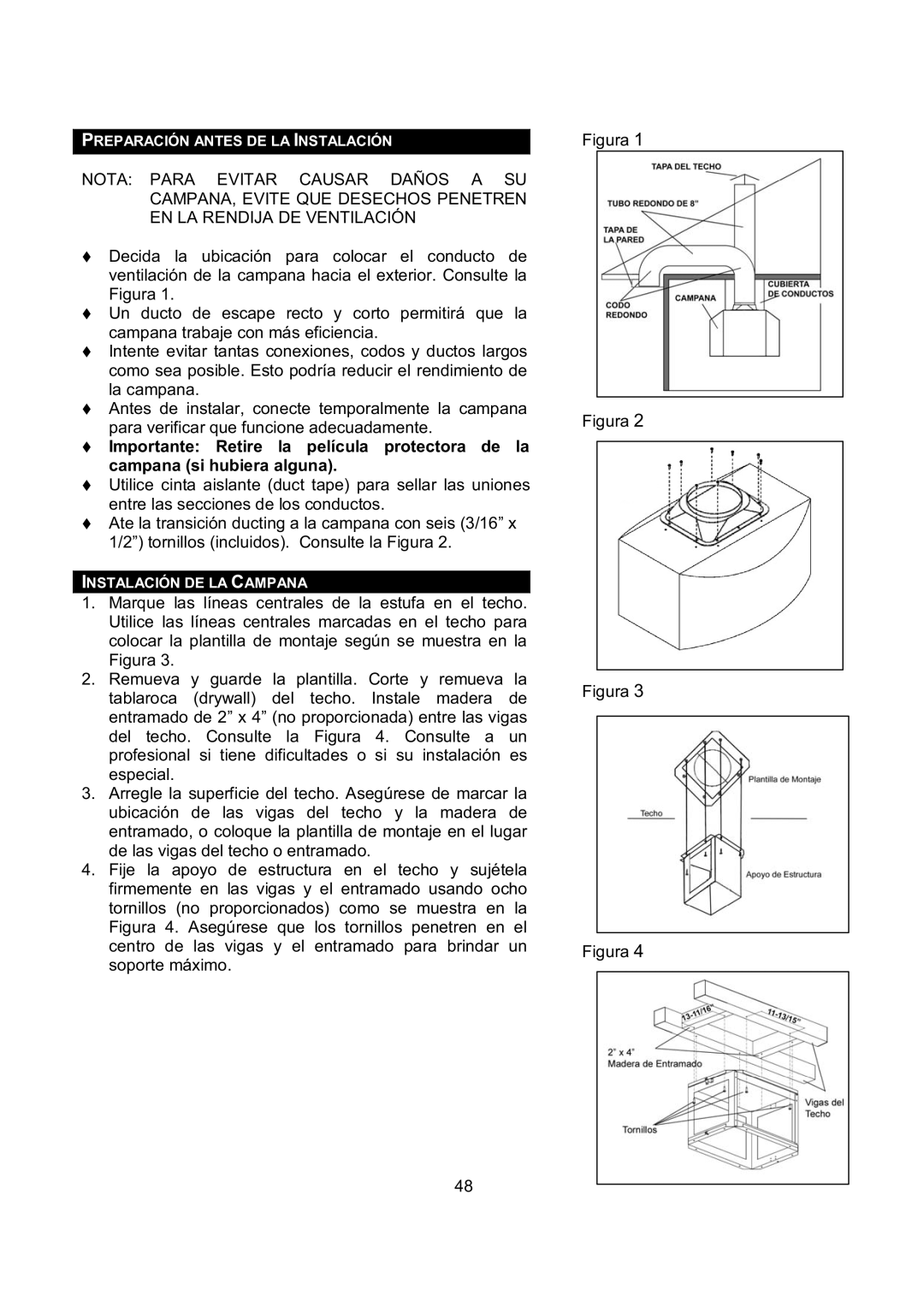 Kobe Range Hoods IS2142SQB, IS2136SQB installation instructions Figura 