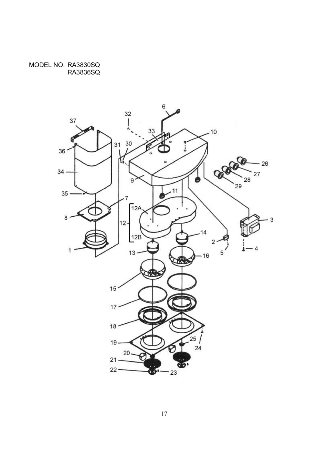 Kobe Range Hoods installation instructions Model NO. RA3830SQ RA3836SQ 