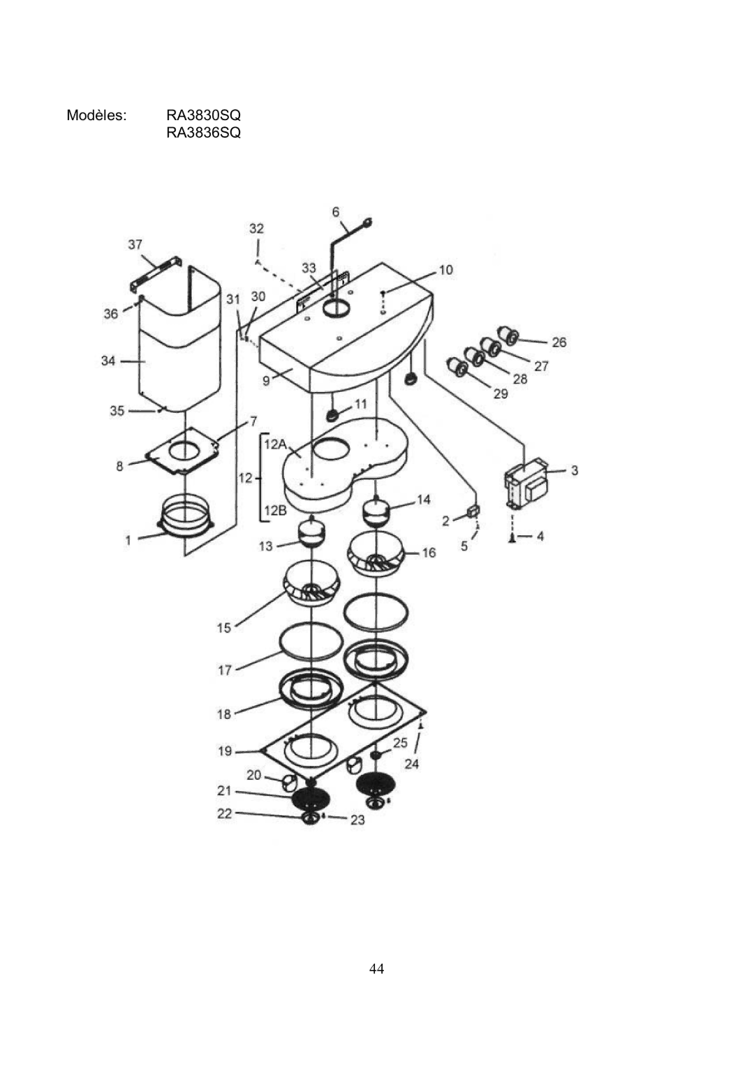 Kobe Range Hoods installation instructions Modèles RA3830SQ RA3836SQ 