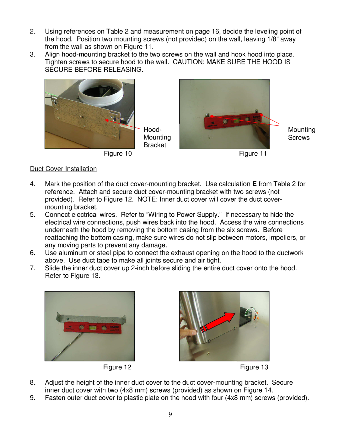 Kobe Range Hoods RA3836SQ installation instructions 