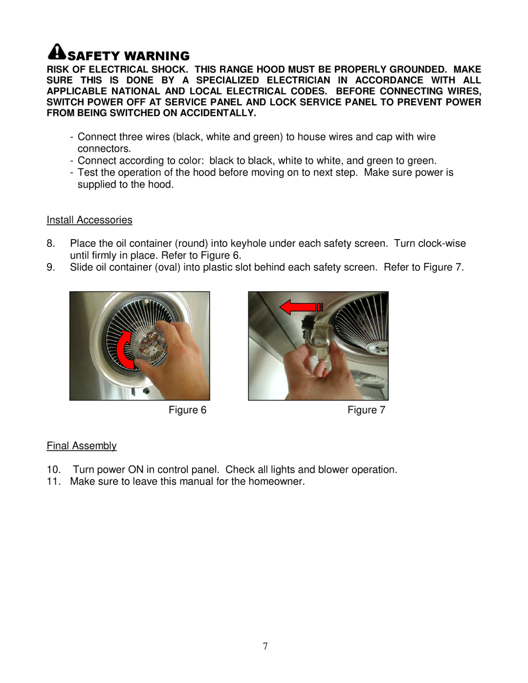 Kobe Range Hoods RA3836SQ installation instructions Safety Warning 