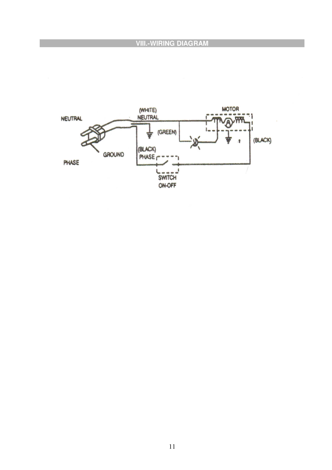 Koblenz/Thorne Electric U-40 service manual VIII.-WIRING Diagram 