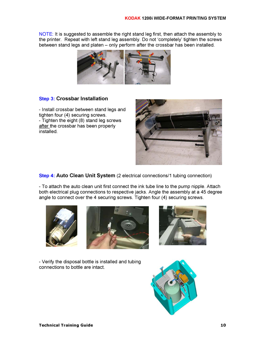 Kodak 1200I manual Crossbar Installation 