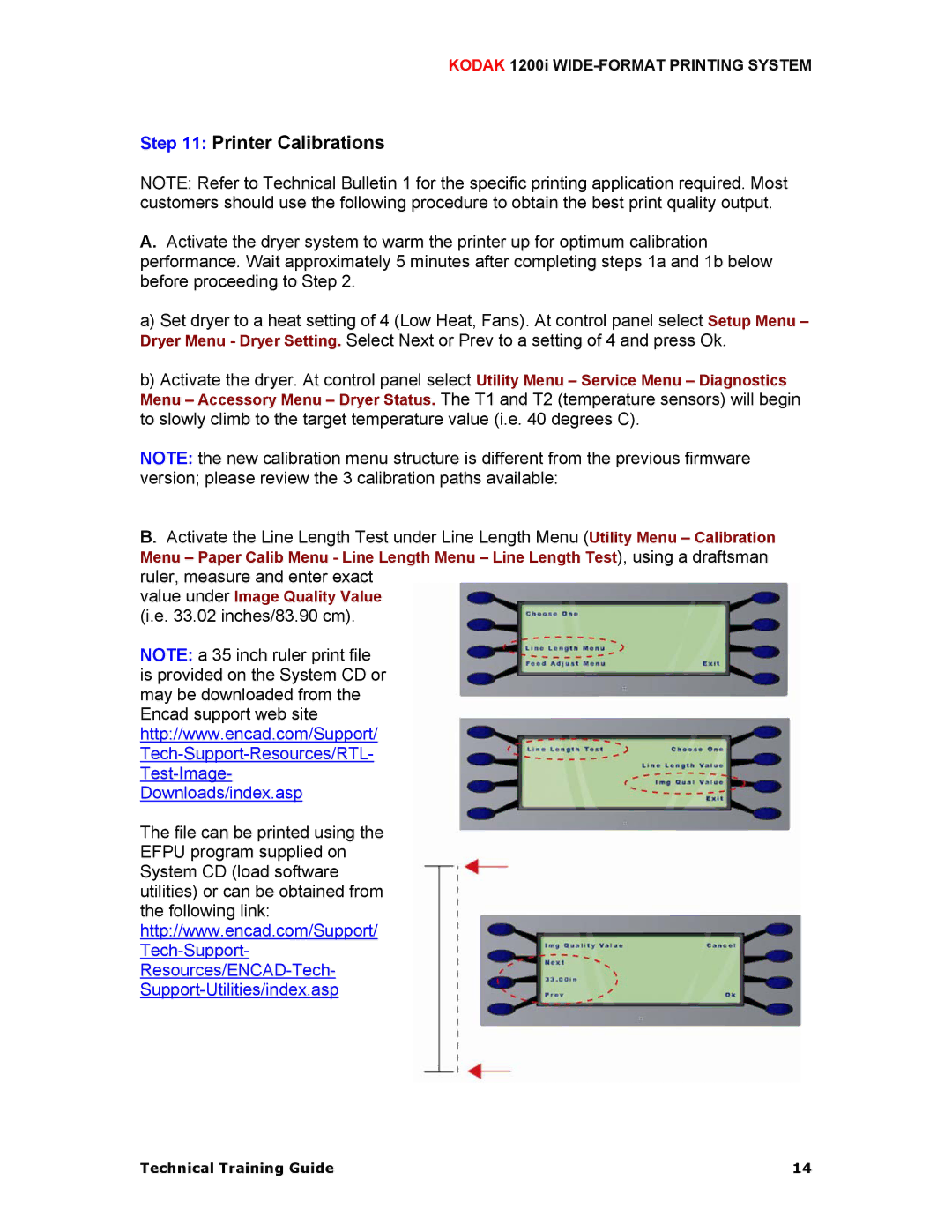 Kodak 1200I manual Printer Calibrations 