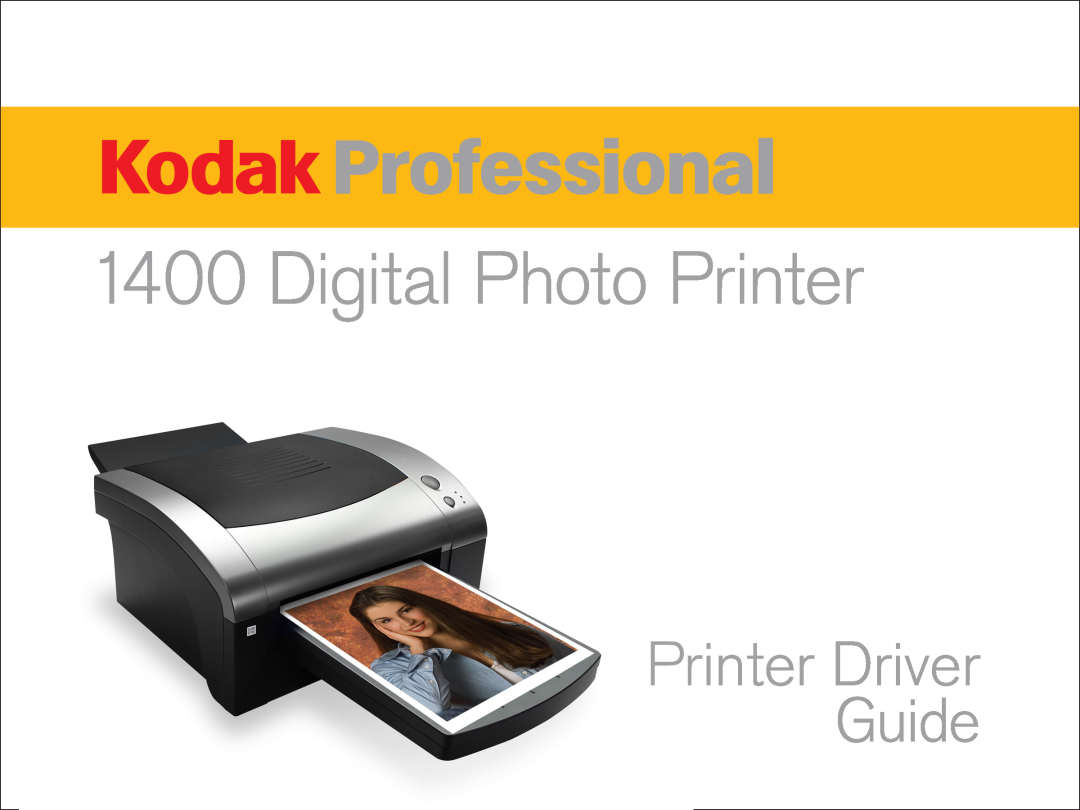Kodak 1400 manual Digital Photo Printer, Printer Driver Guide 