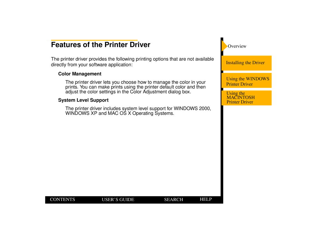 Kodak 1400 manual Features of the Printer Driver, Color Management, System Level Support 