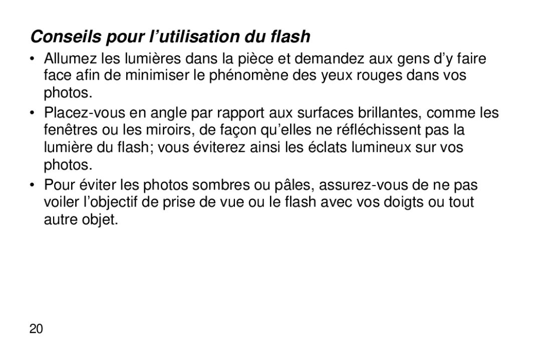 Kodak 1700AUTO, 1600AUTO manual Conseils pour l’utilisation du flash 