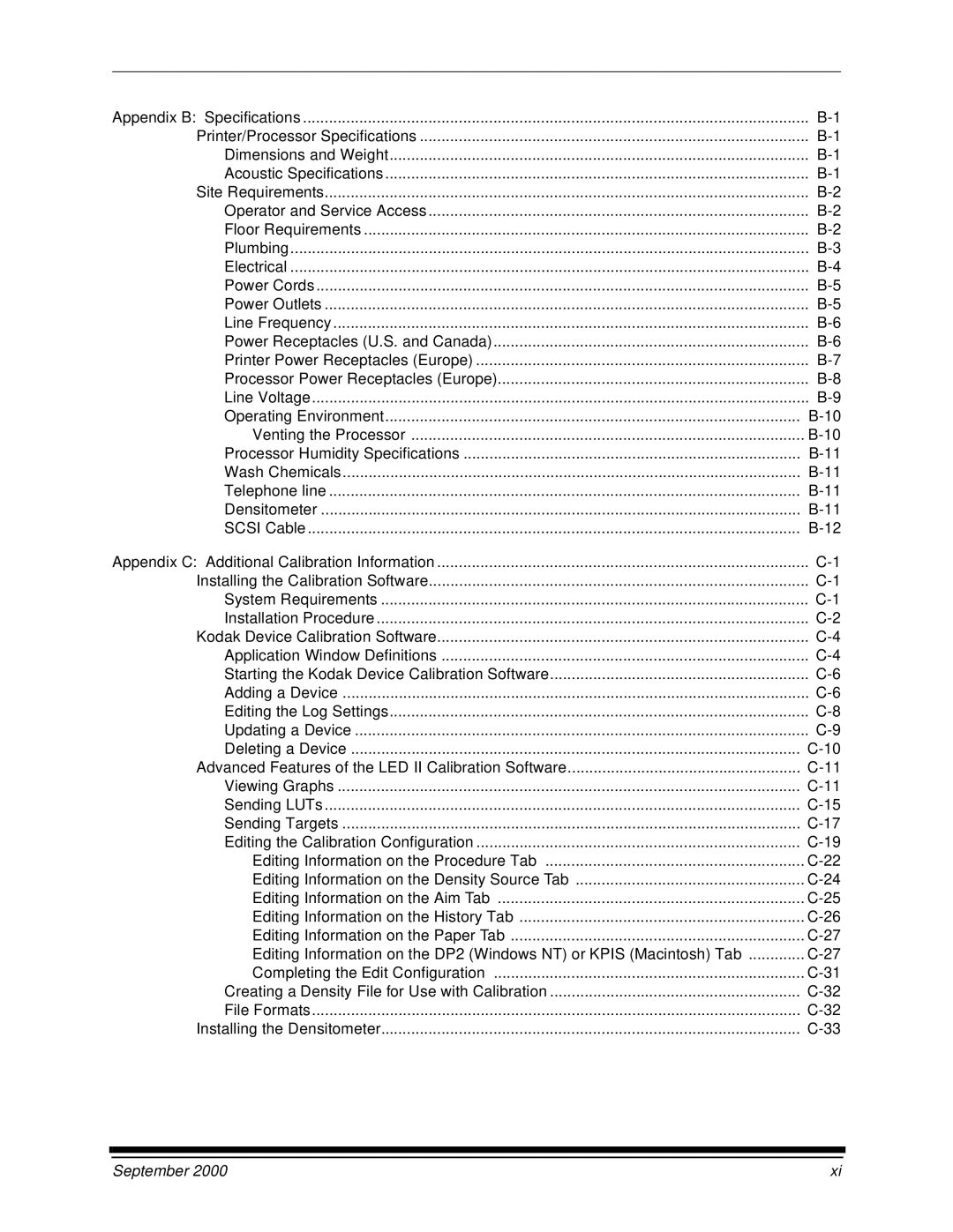 Kodak 20P manual Advanced Features of the LED II Calibration Software 