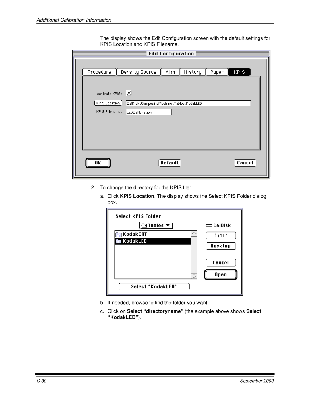 Kodak 20P manual Additional Calibration Information 