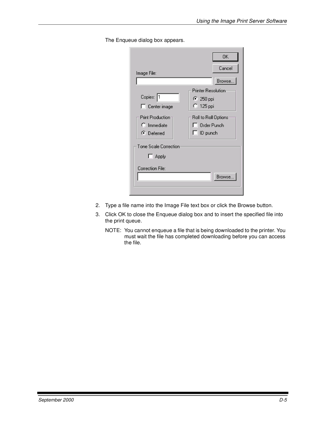 Kodak 20P manual Using the Image Print Server Software 