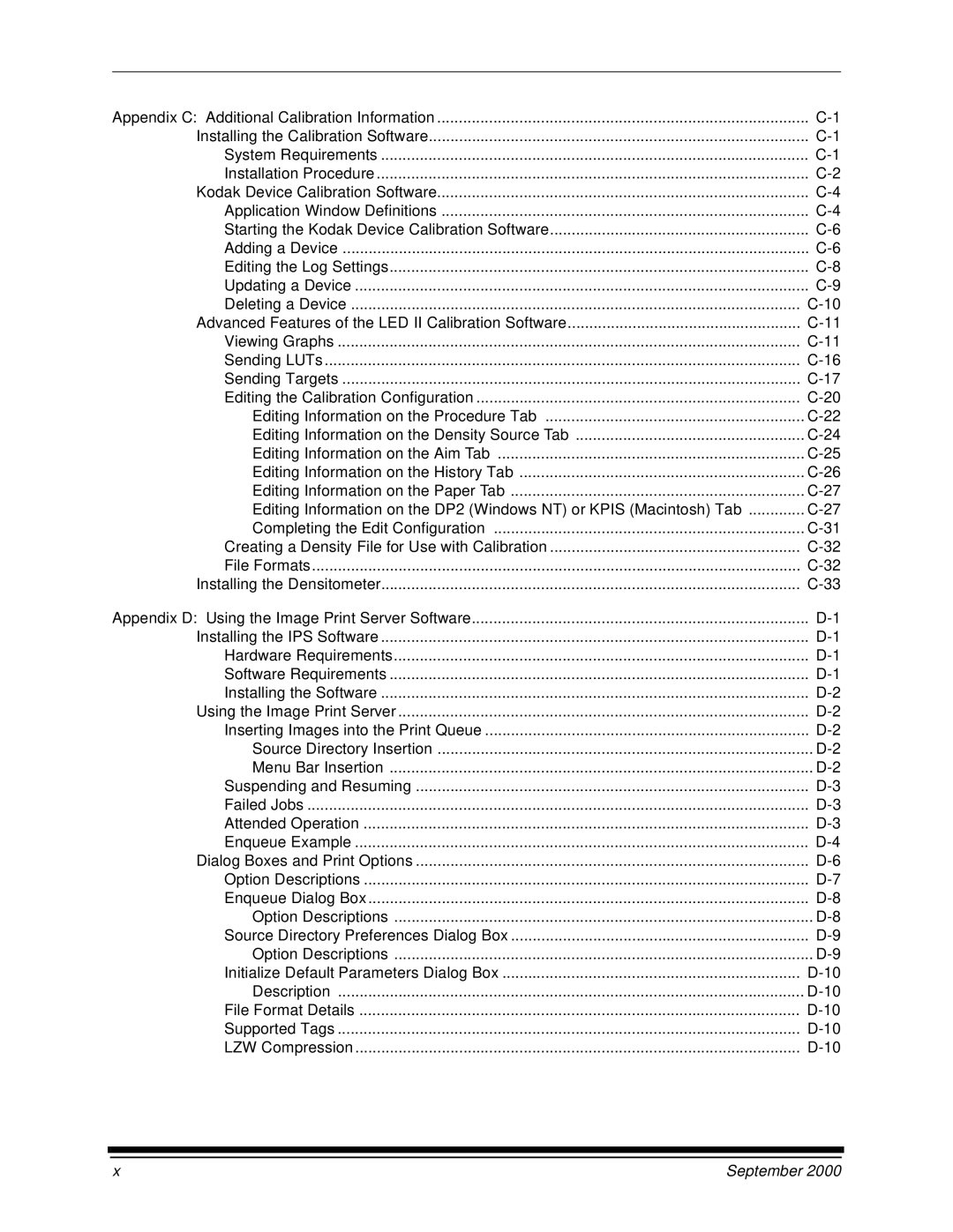 Kodak 20R manual Advanced Features of the LED II Calibration Software 