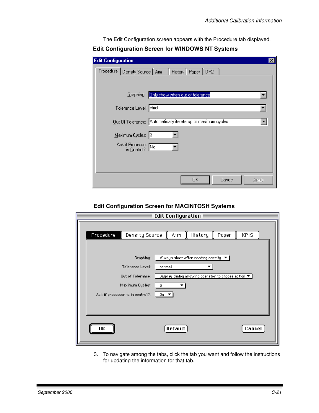 Kodak 20R manual Additional Calibration Information 