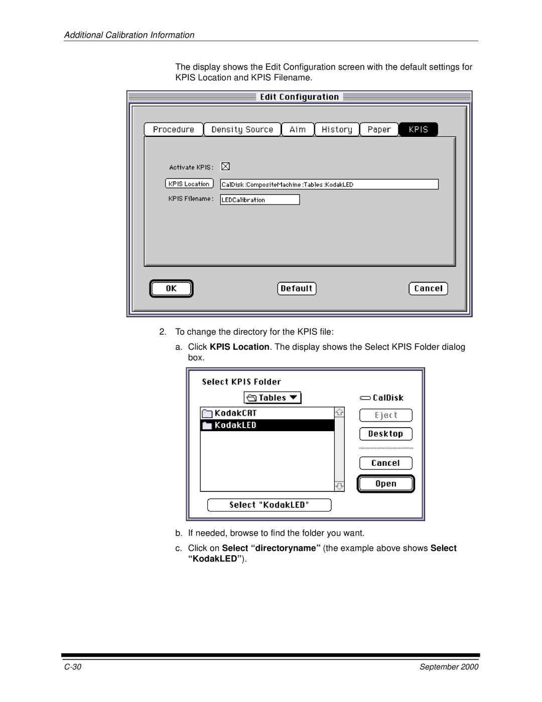 Kodak 20R manual Additional Calibration Information 