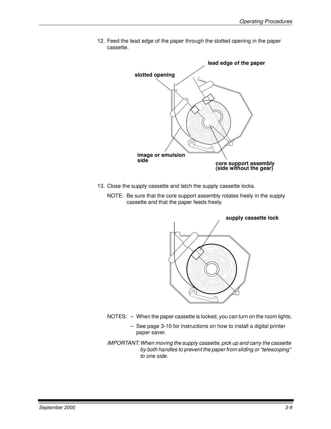 Kodak 20R manual Supply cassette lock 