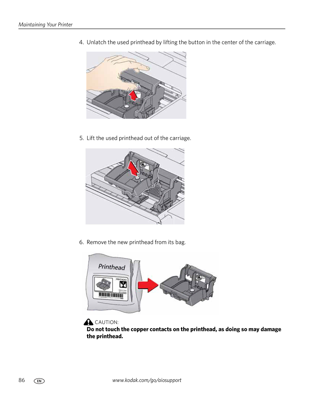 Kodak 2100 manual Maintaining Your Printer 