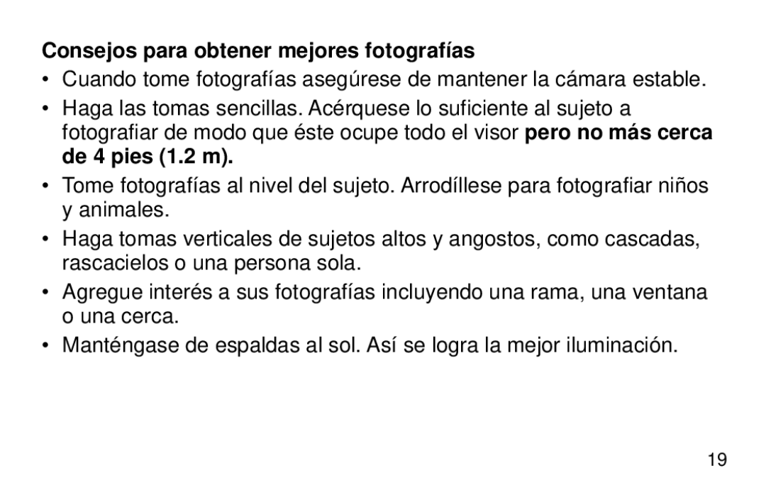 Kodak 2100 manual Consejos para obtener mejores fotografías 