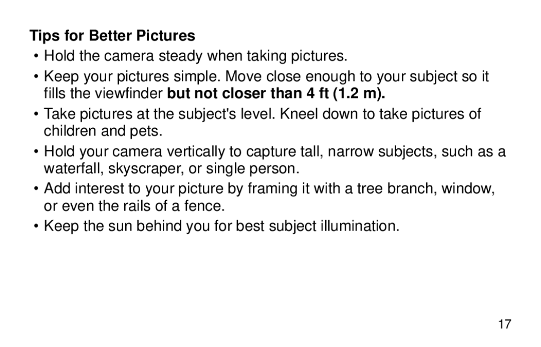 Kodak 2100AUTO manual Tips for Better Pictures 