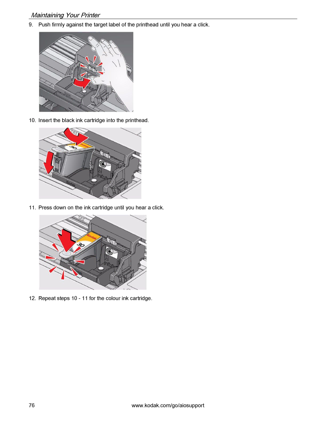 Kodak 2.2 manual Maintaining Your Printer 