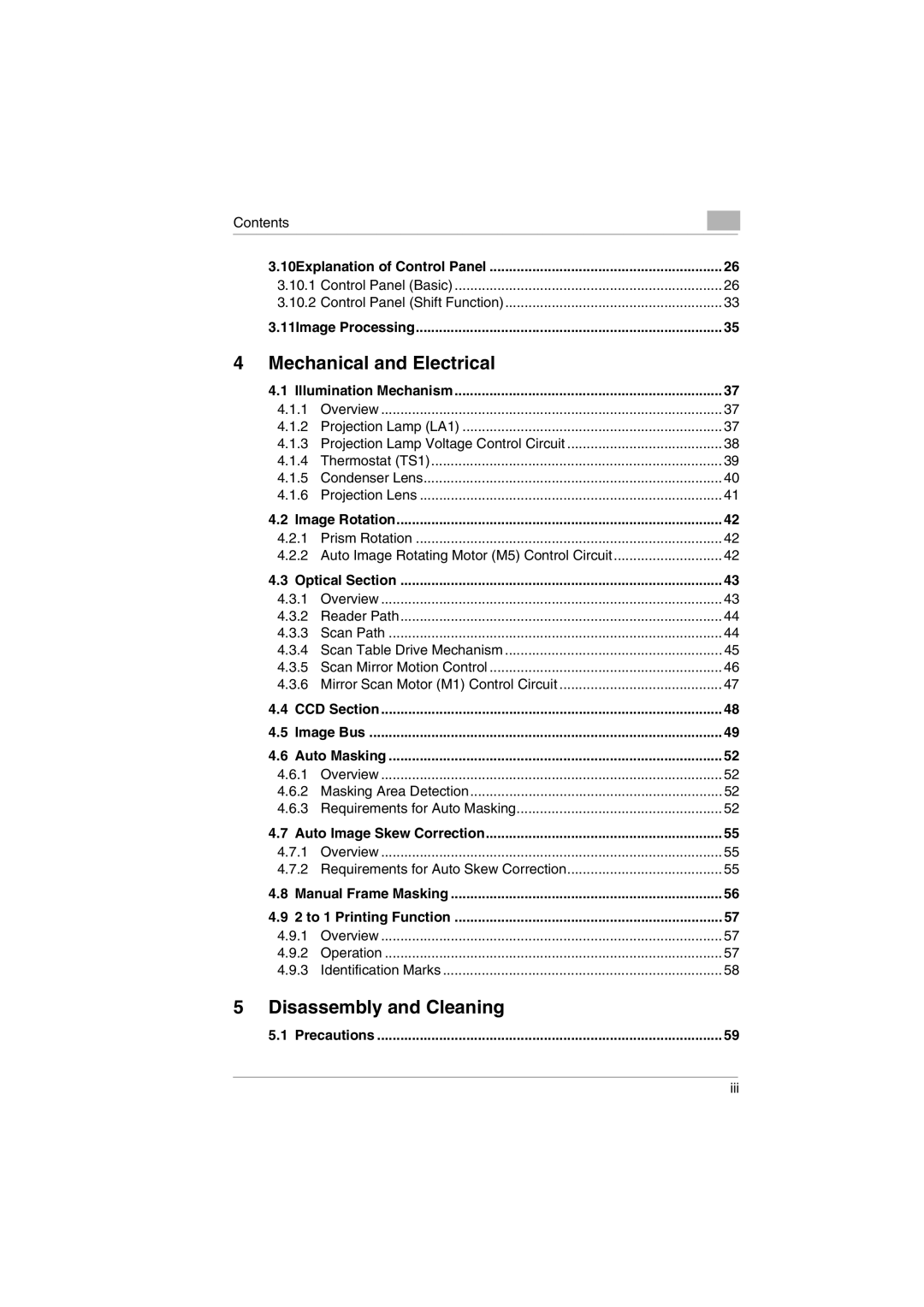 Kodak 2400DSV service manual Mechanical and Electrical, Disassembly and Cleaning 