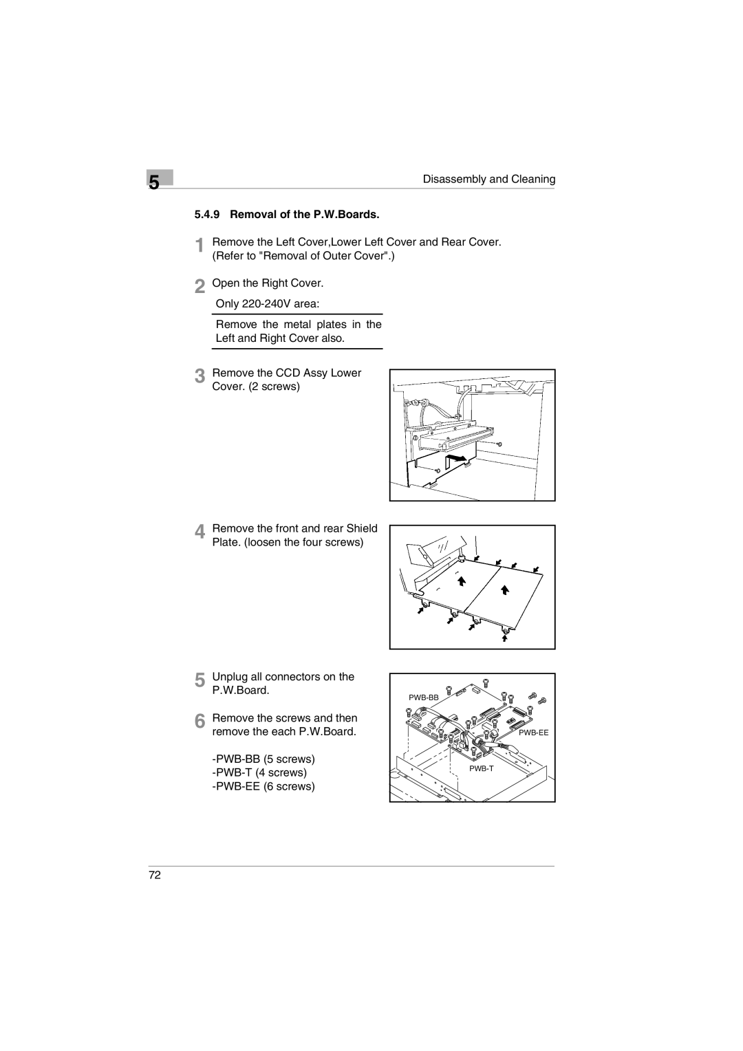 Kodak 2400DSV service manual Pwb-Bb 