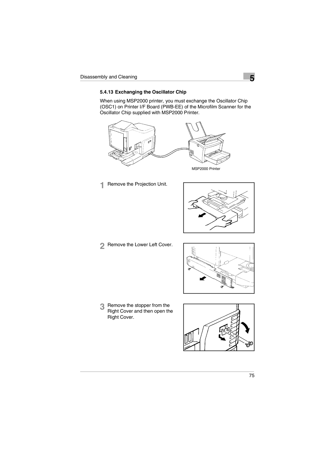 Kodak 2400DSV service manual Exchanging the Oscillator Chip 