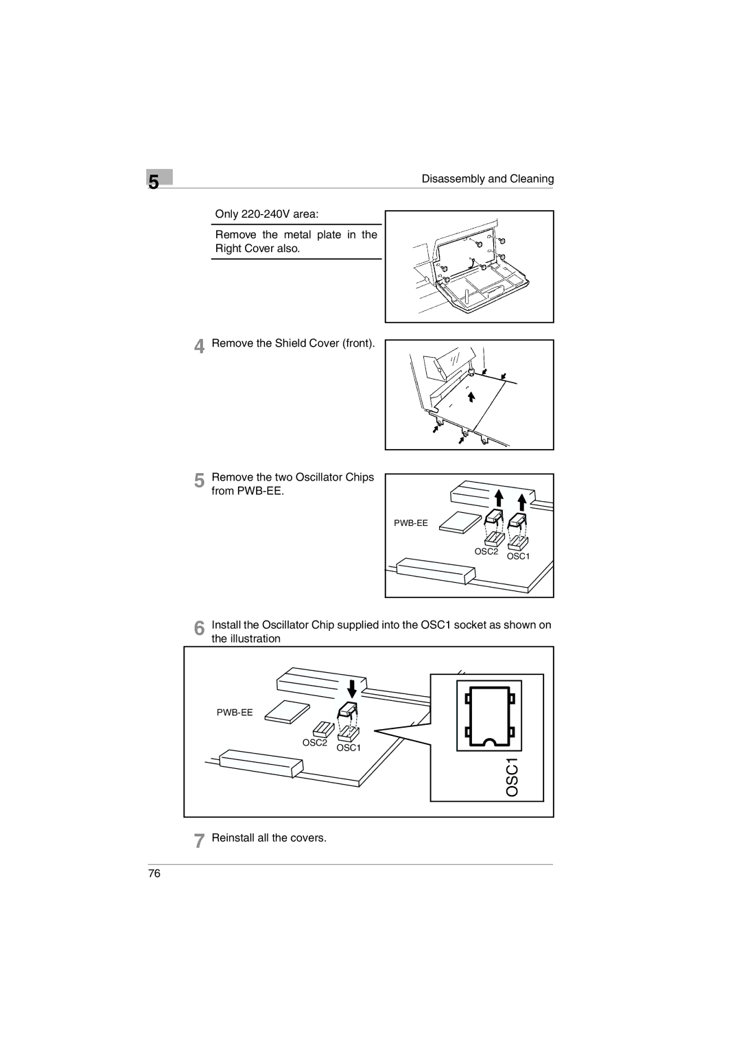 Kodak 2400DSV service manual Reinstall all the covers 