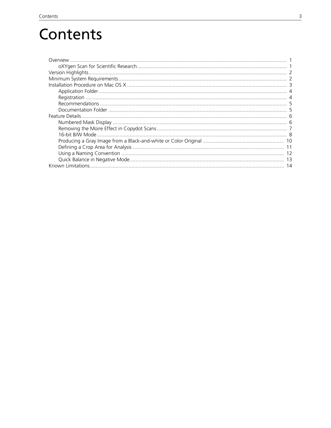 Kodak 2.5.5 manual Contents 