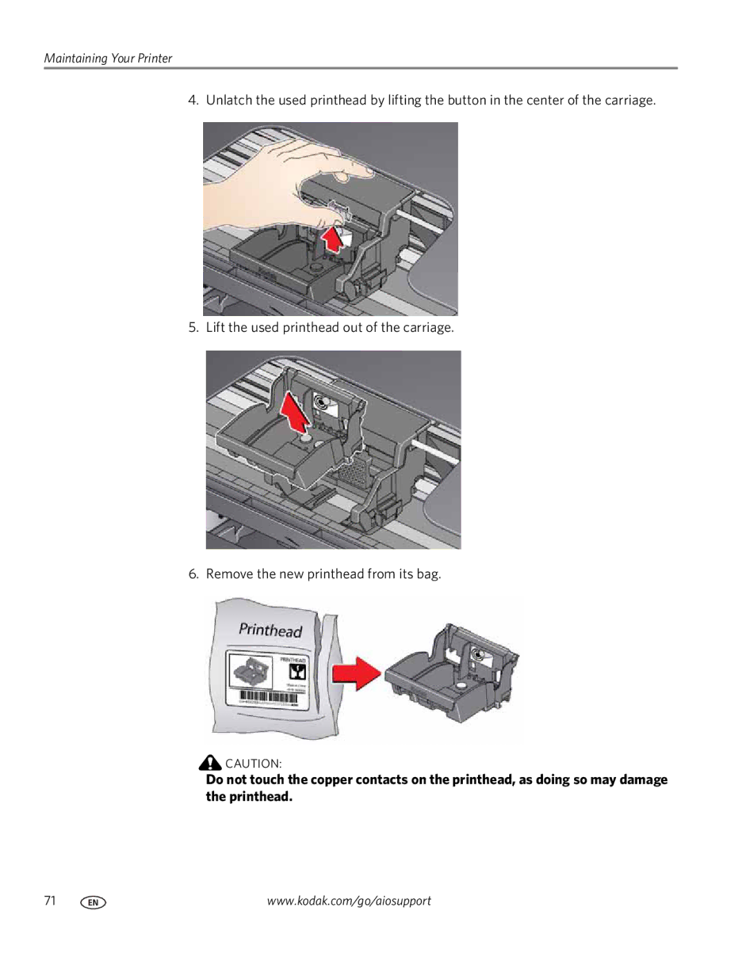 Kodak 3.1 manual Maintaining Your Printer 