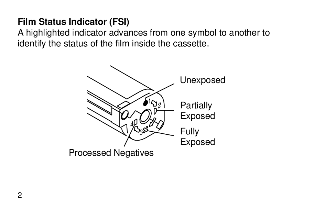 Kodak 3100AF manual Film Status Indicator FSI 