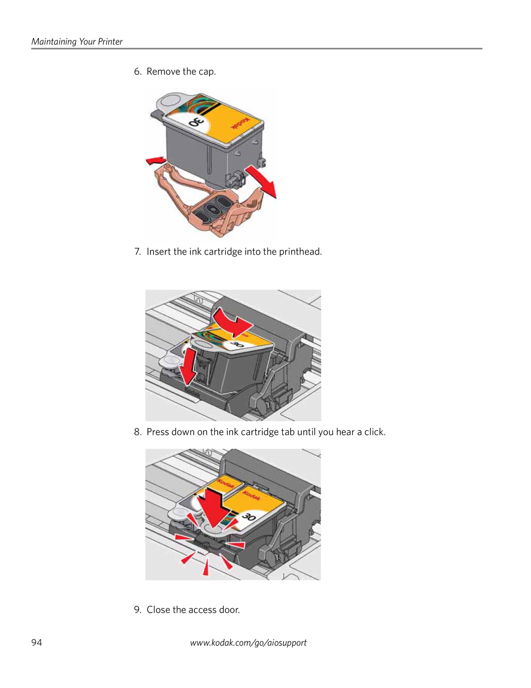 Kodak 3.2S manual Maintaining Your Printer 