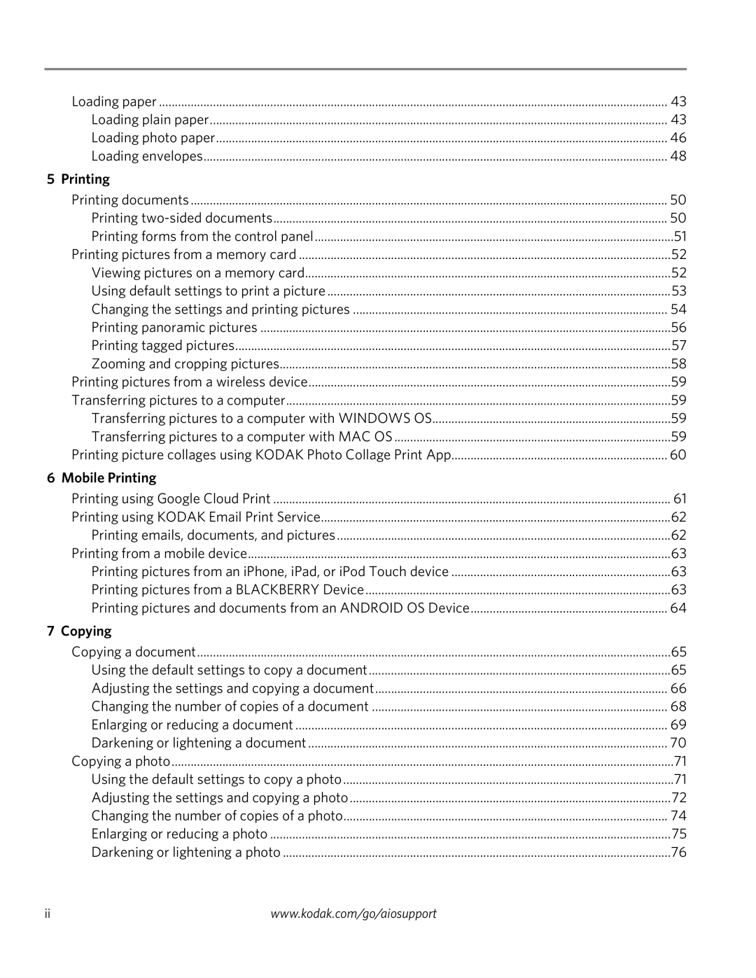 Kodak 3.2S manual Mobile Printing, Copying 