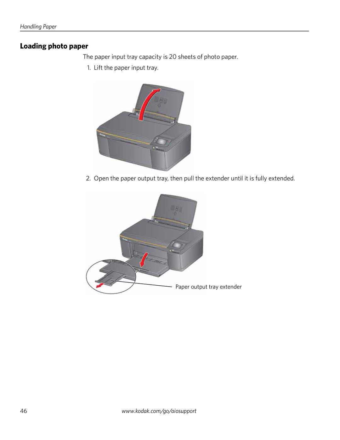 Kodak 3.2S manual Loading photo paper 