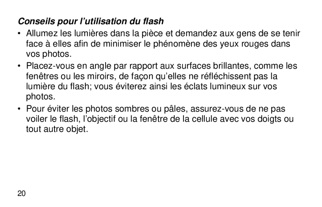 Kodak 3200 AF manual Conseils pour l’utilisation du flash 