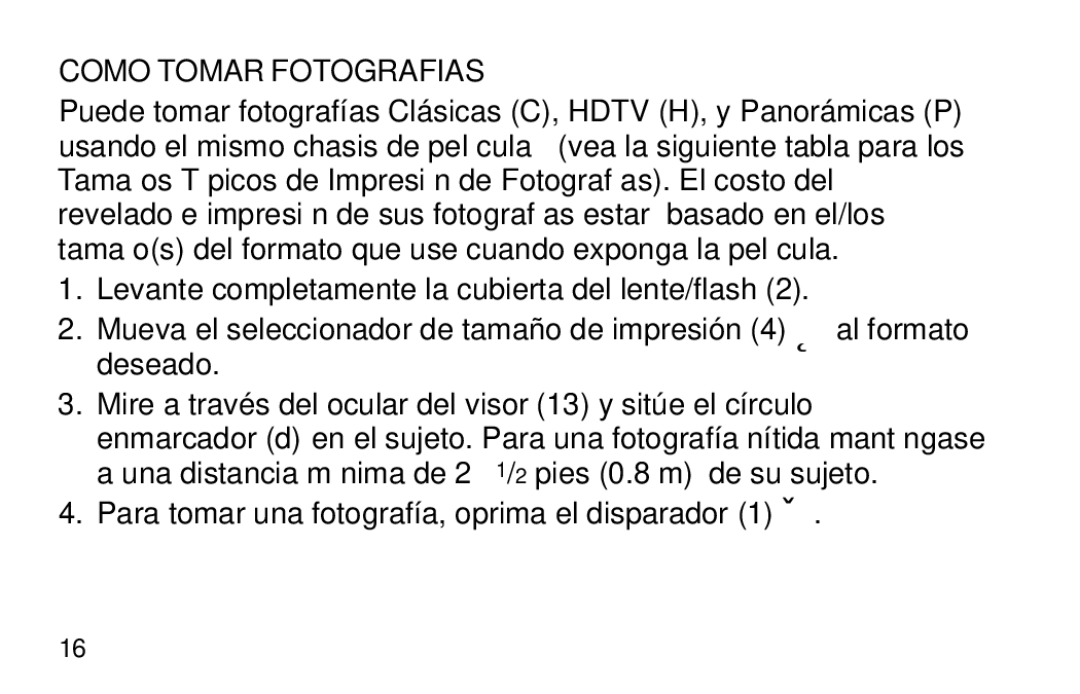 Kodak 3200AF manual Como Tomar Fotografias 