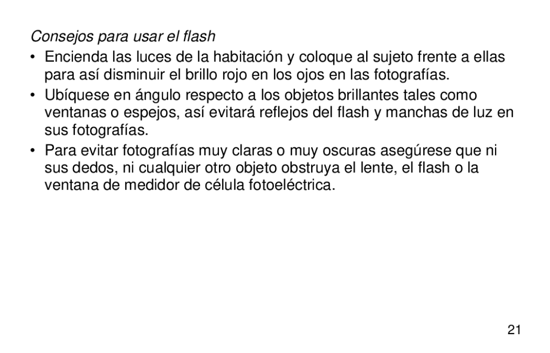 Kodak 3200AF manual Consejos para usar el flash 