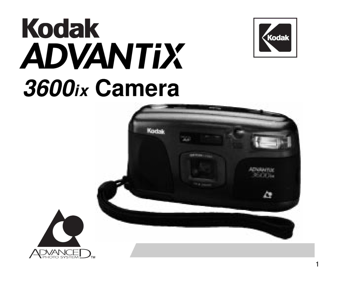 Kodak 3600 ix manual 3600ix Camera 