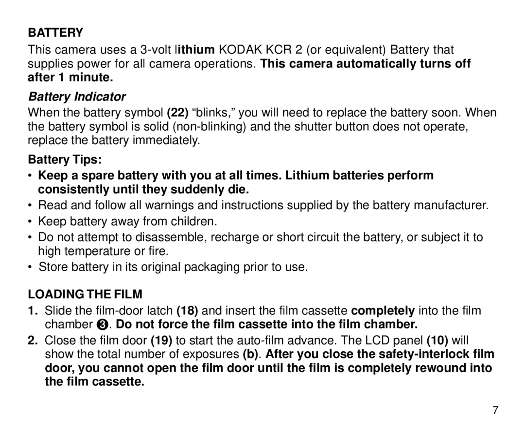 Kodak 3800ix, 3700ix manual Battery Indicator, Loading the Film 