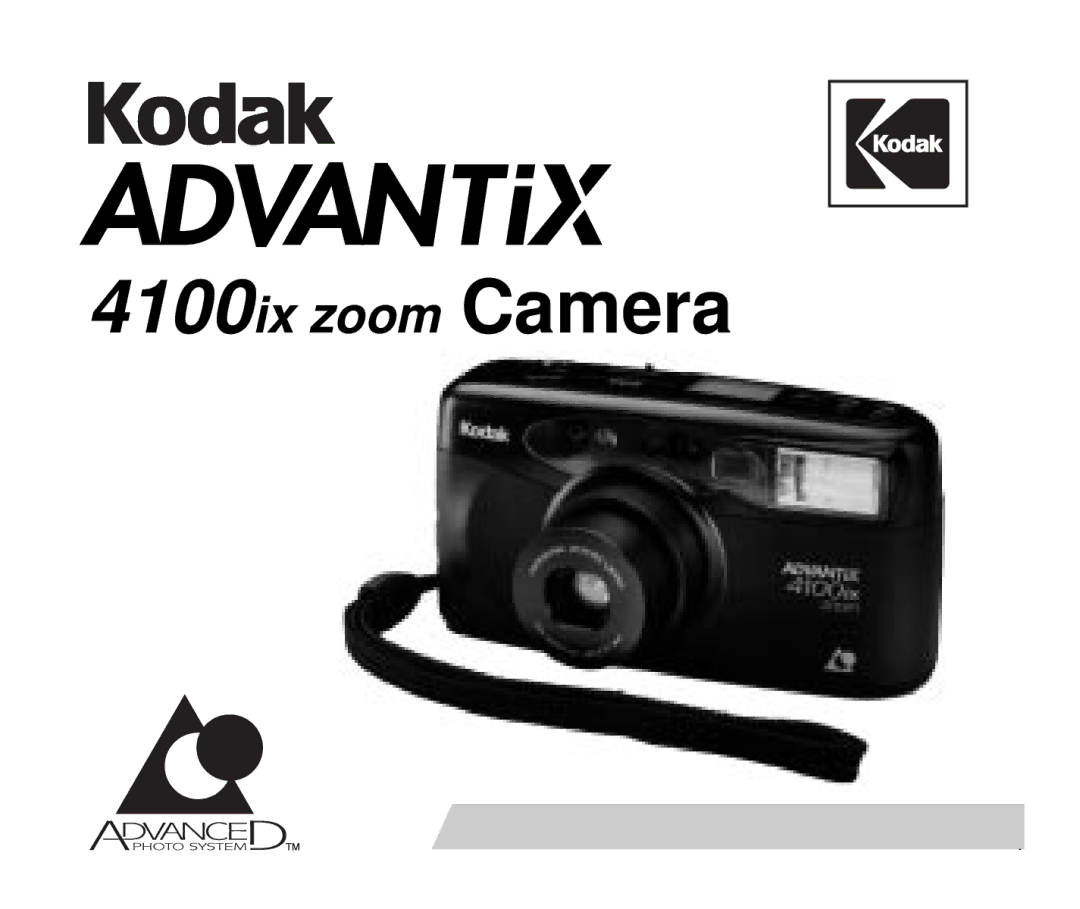 Kodak manual 4100ix zoom Camera 