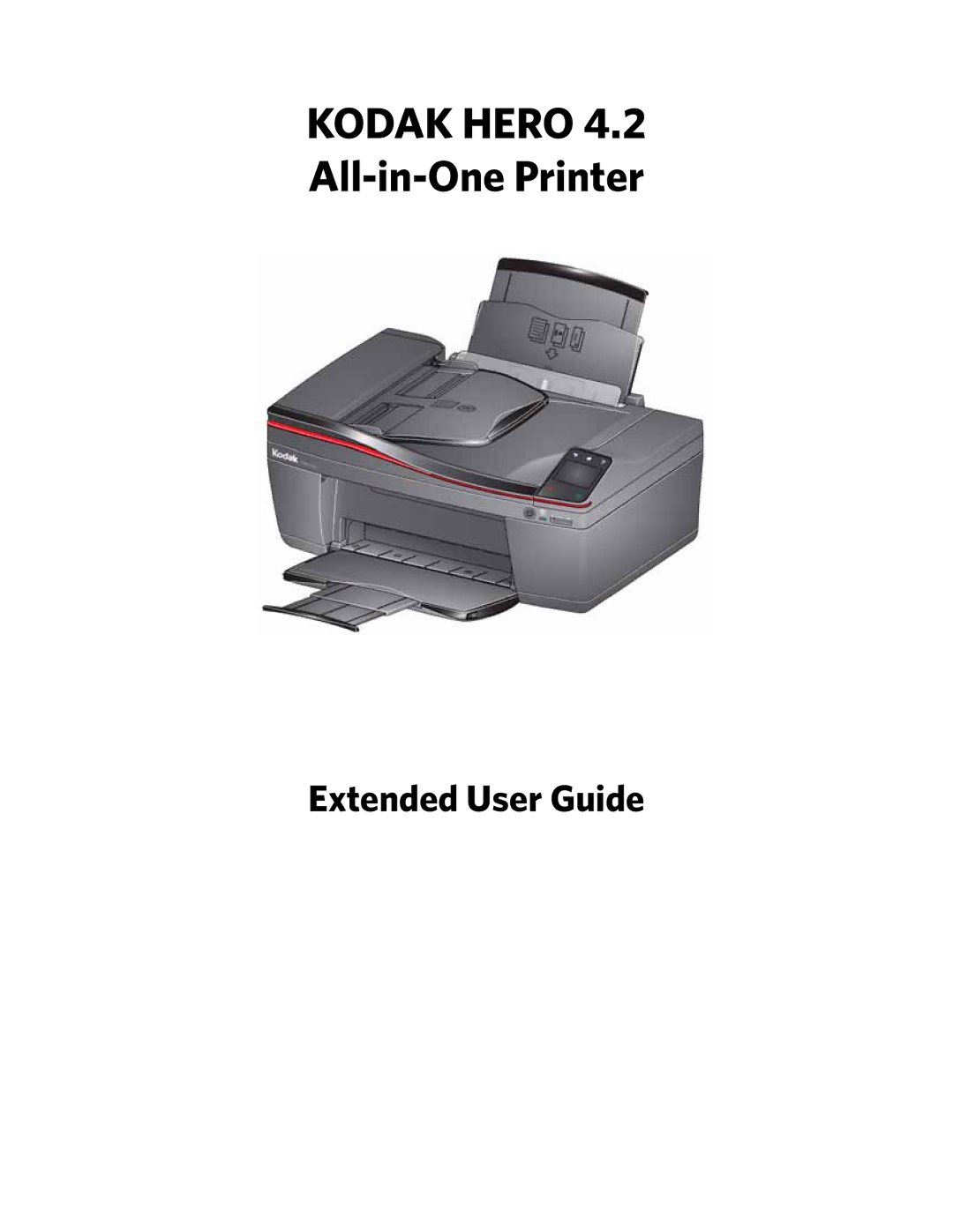 Kodak manual Kodak Hero 4.2 All-in-One Printer, Extended User Guide 